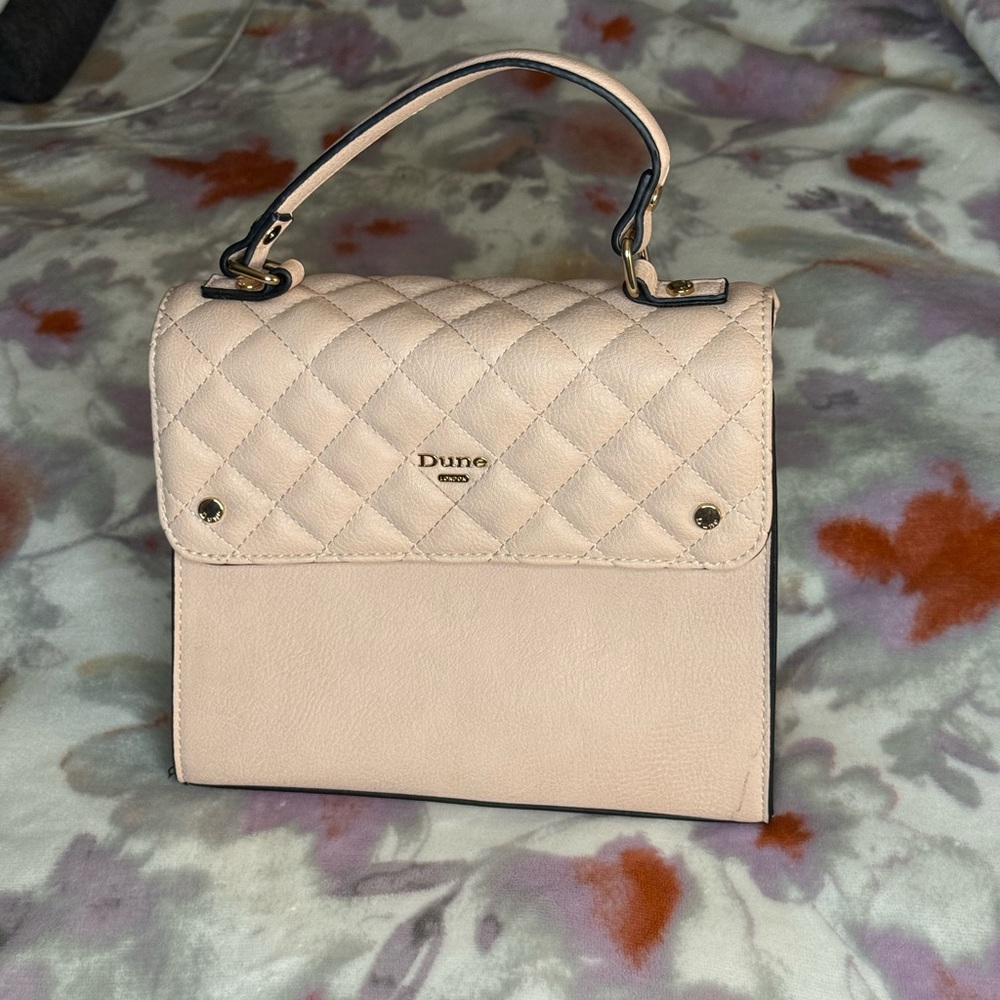 Dune London Blush Pink Medium Satchel Purse with Removable Coin Purse NWOT - Picture 2 of 11